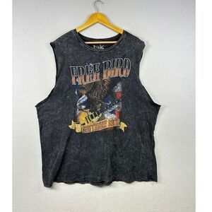 LYRIC NATION Free Bird Southern Rock Eagle Graphic Muscle Tank Top 2XL